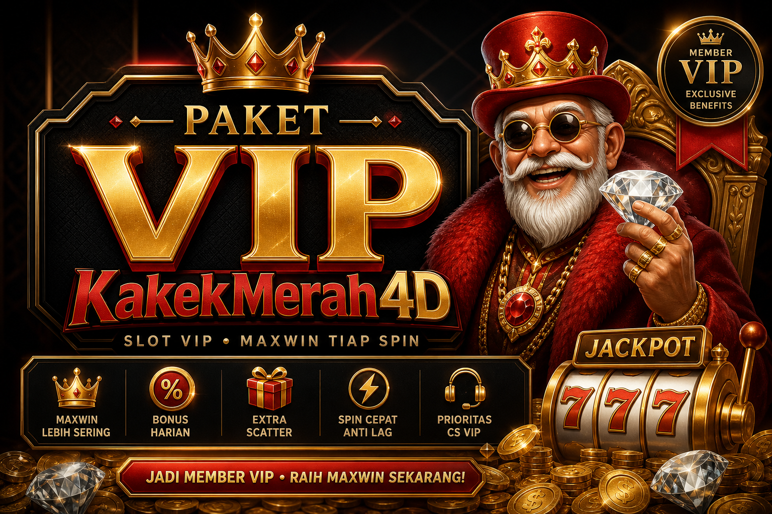 Paket VIP Kakekmerah4d - Slot Eksklusif Rp 500.000